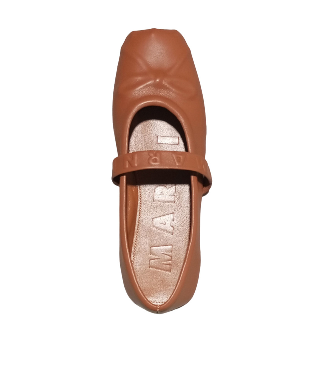 Marni Mary Jane Flats In Brown