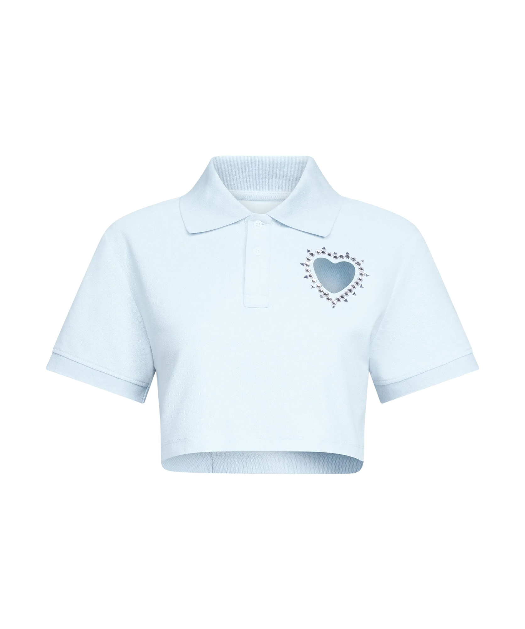 Shop Area Crystal-embellished Cropped Polo