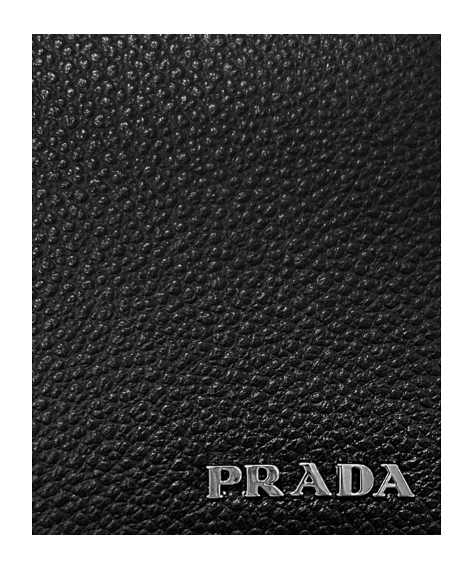 Prada Folding Wallet In Black