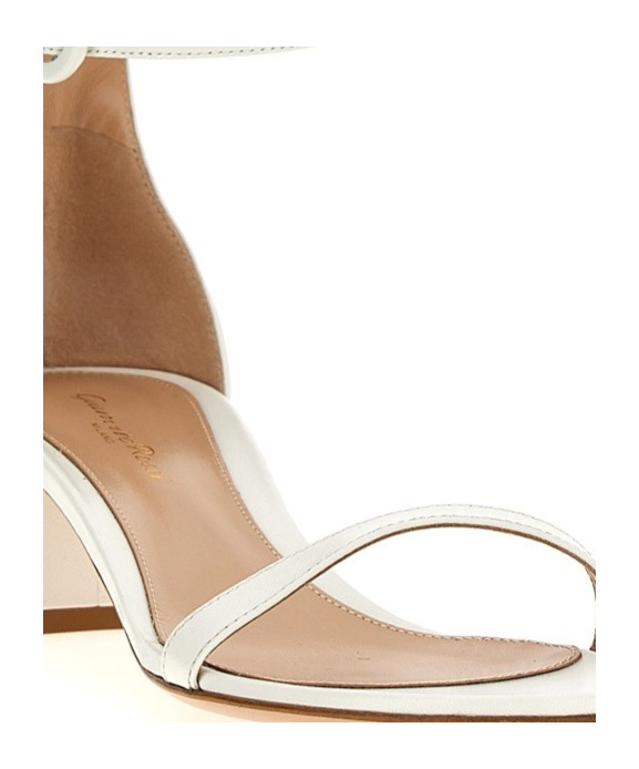 Gianvito Rossi 45mm Gaeta Sandals In White