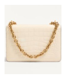 Valentino Womens Vain Small Chain-strap Leather Shoulder Bag Butter White In Brown