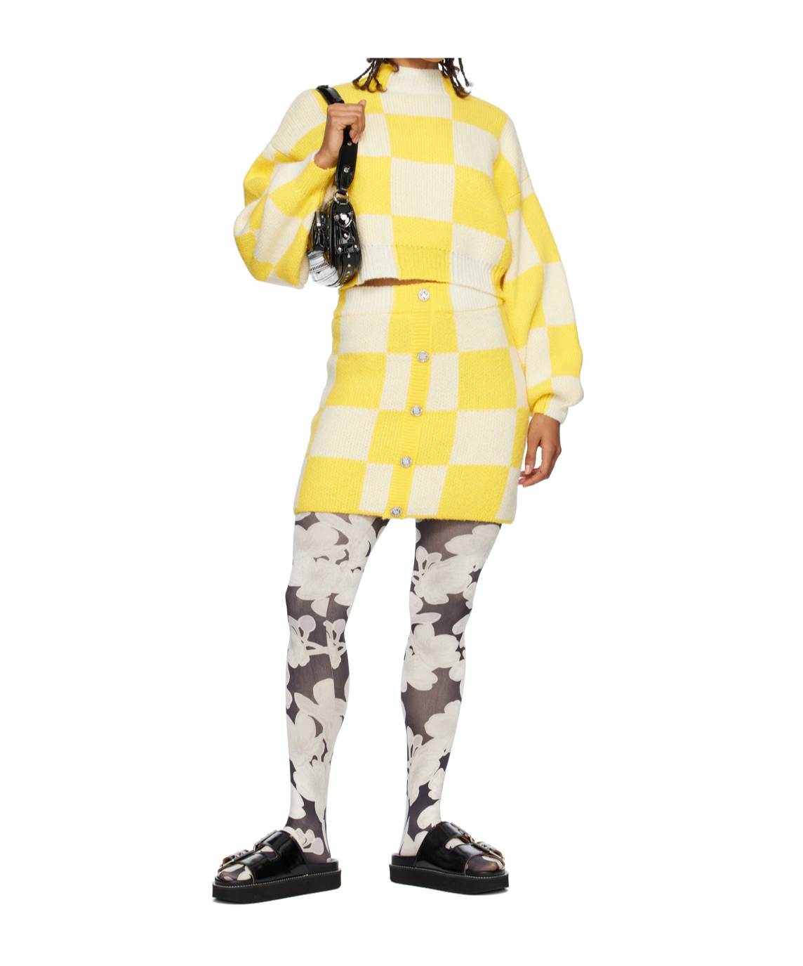 Stine Goya Check Pattern Skirt In Multi
