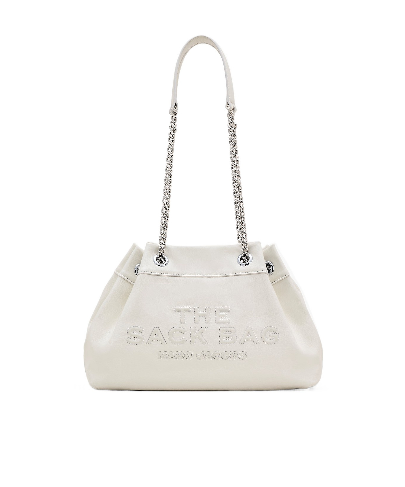 Marc Jacobs White The Small Chain Sack Bag