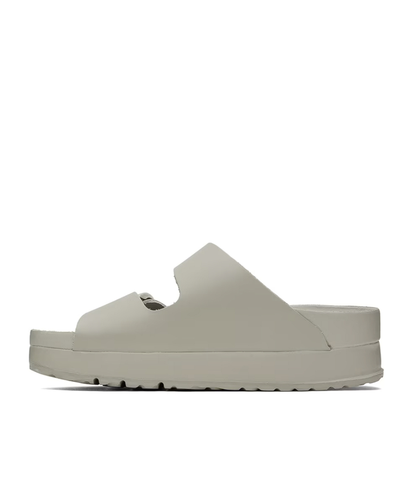 Shop Birkenstock Arizona Flex Platform Sandals In Gray