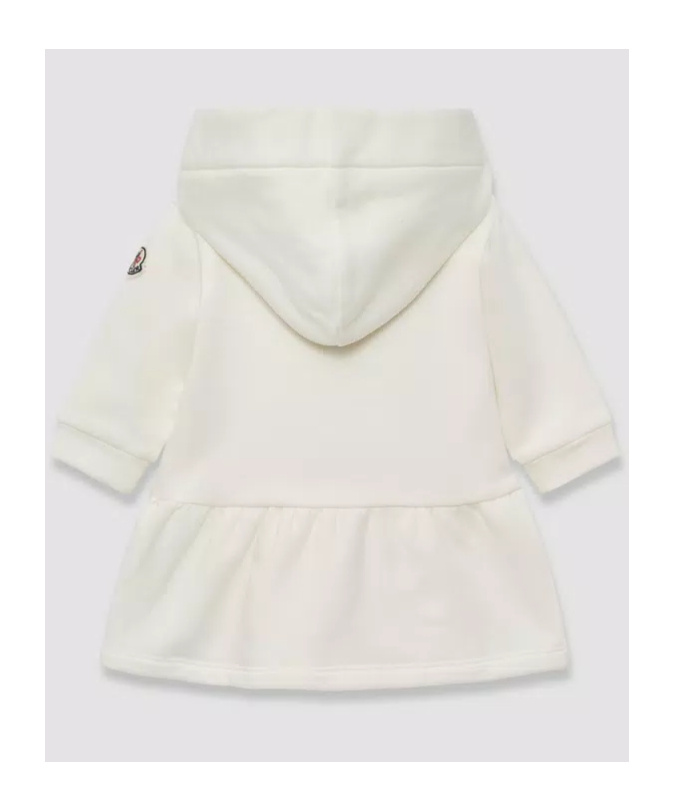 MONCLER MONCLER ENFANT LOGO PATCH HOODED DRESS