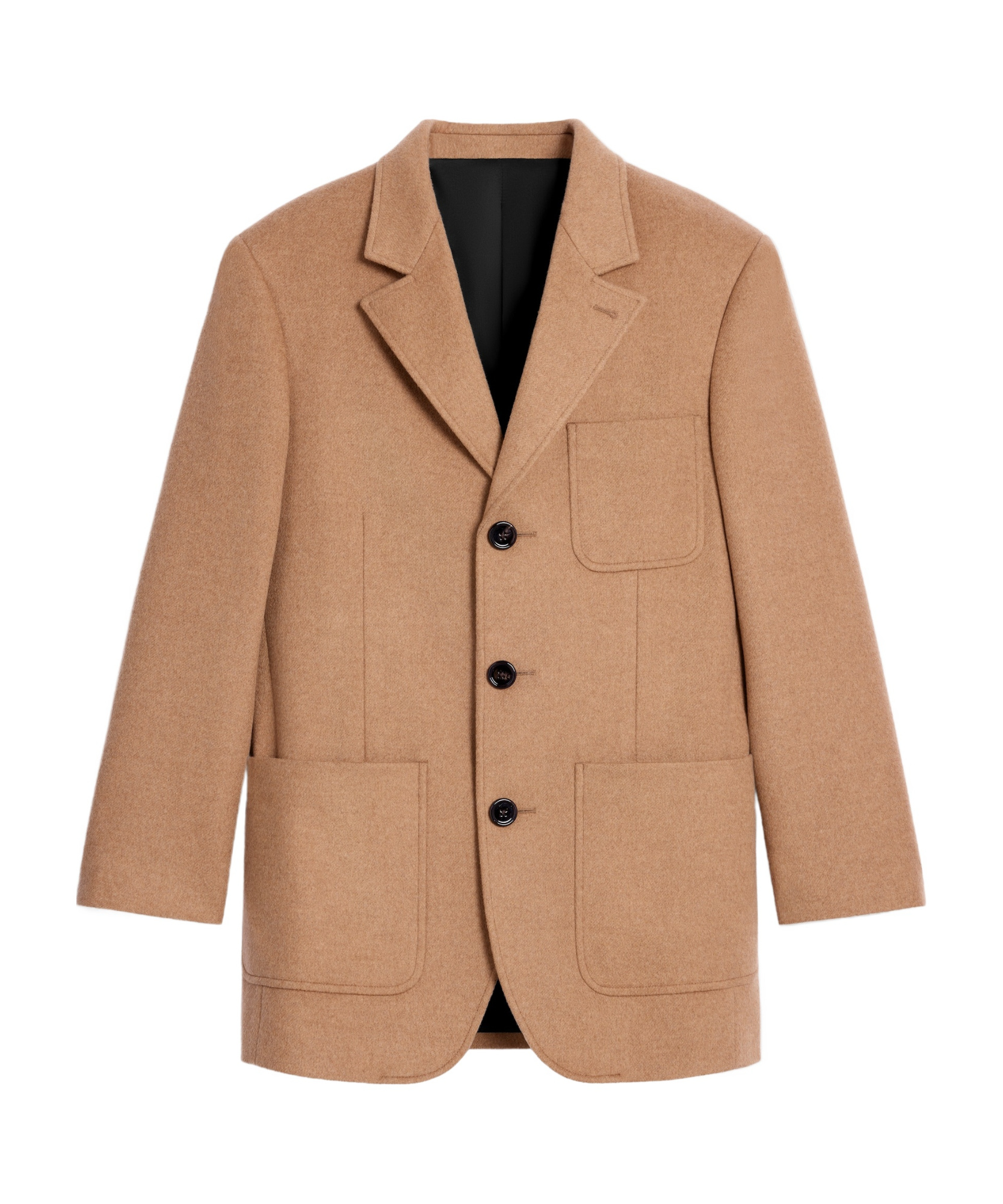 Celine Tailored Jacket In Cashmere Flannel In Brown