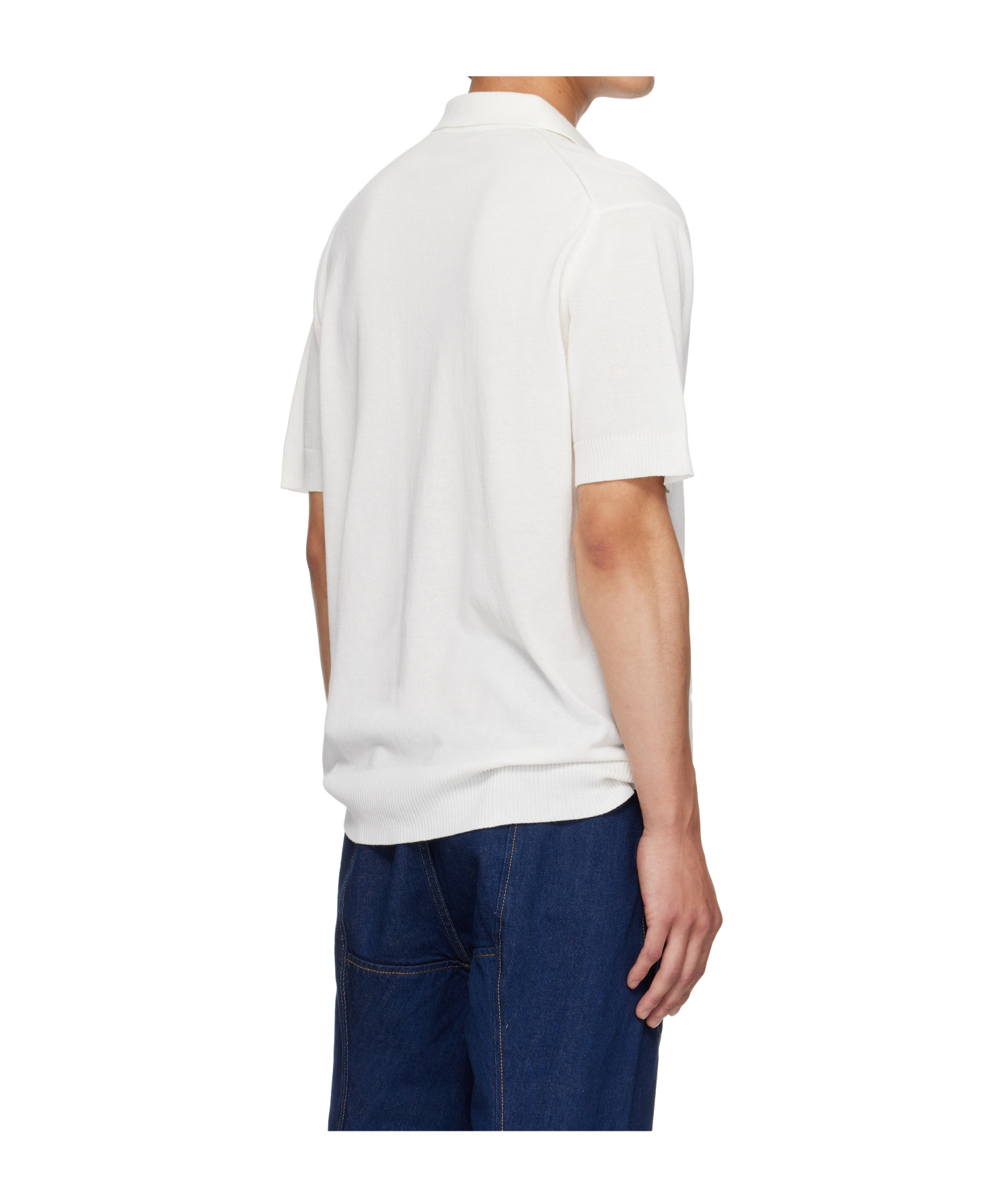 Vivienne Westwood White Cotton Polo Cardigan In White