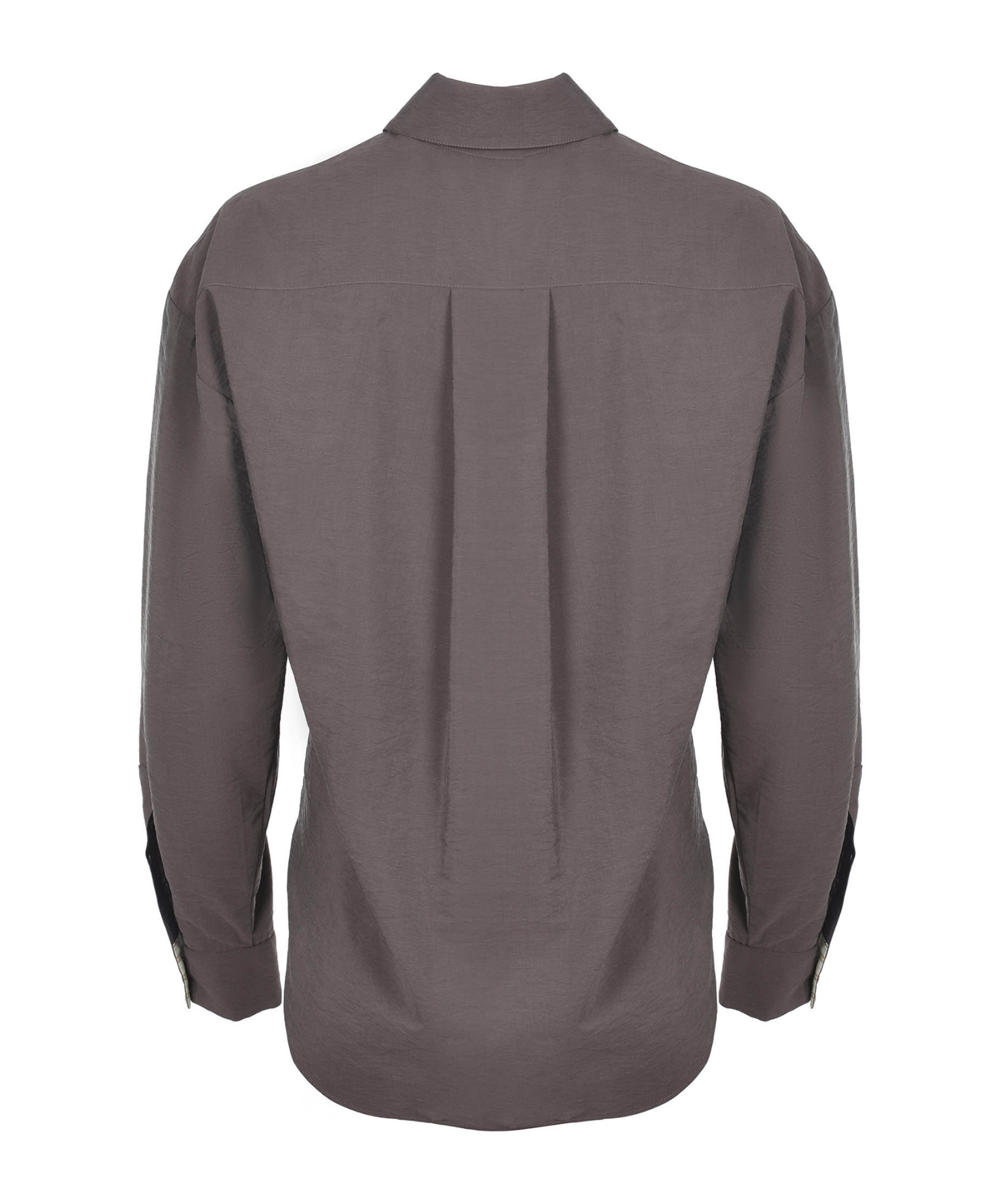 Alysi Long-sleeved Shirt With Chest Pocket In Gray