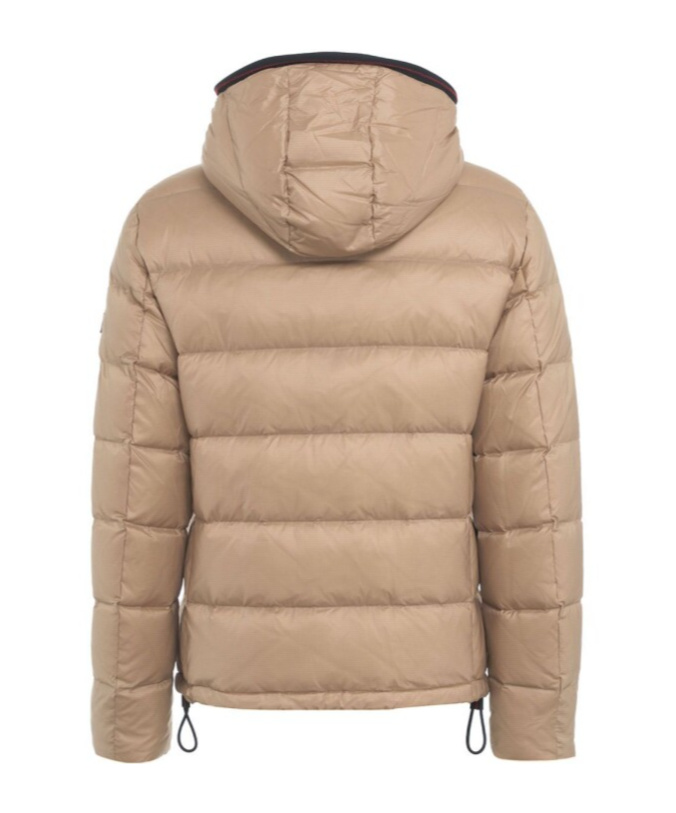 Peuterey Logo-patch Padded Jacket In Nude