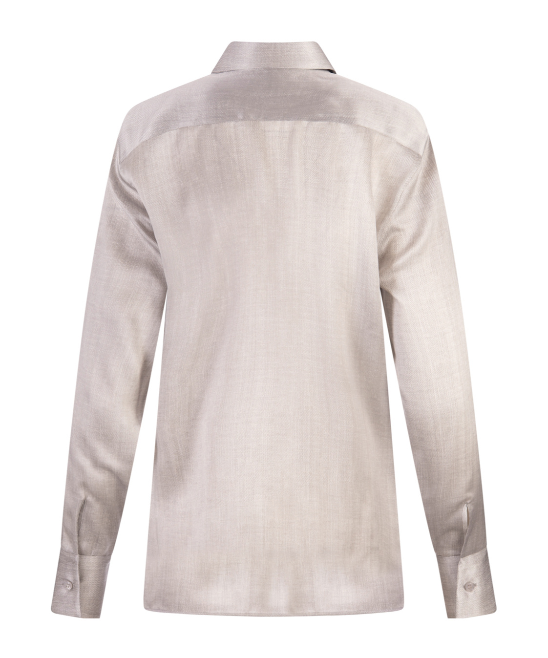 Ermanno Scervino Grey Silk Shirt With Faded Effect In Nude