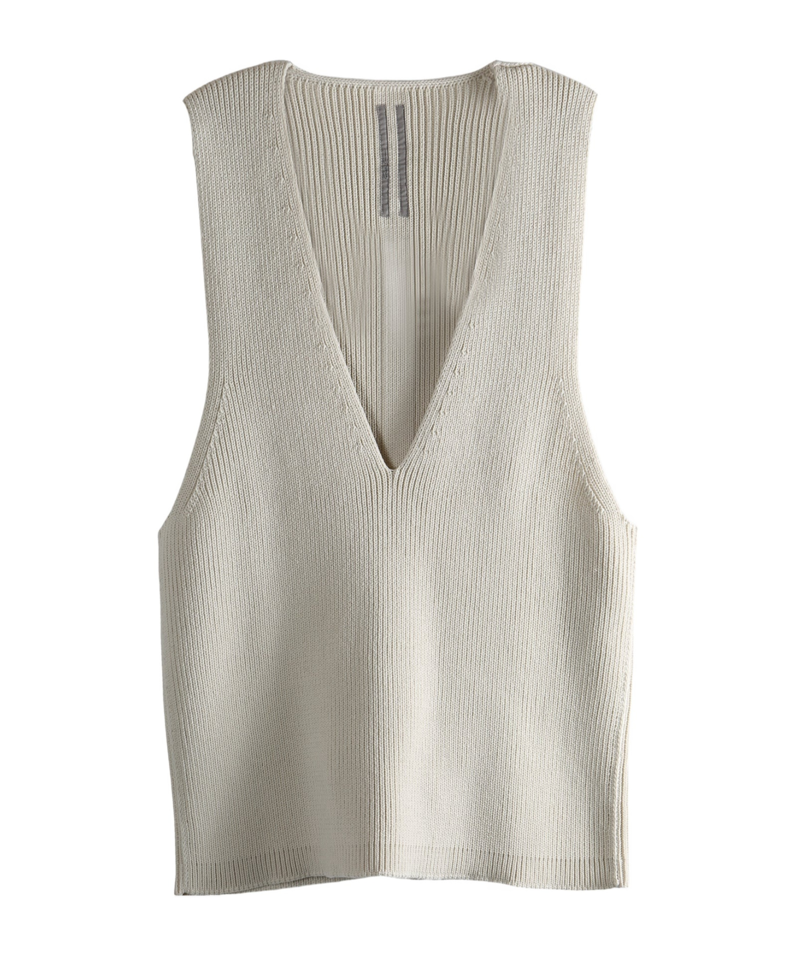 Rick Owens V-neck Top In Gray
