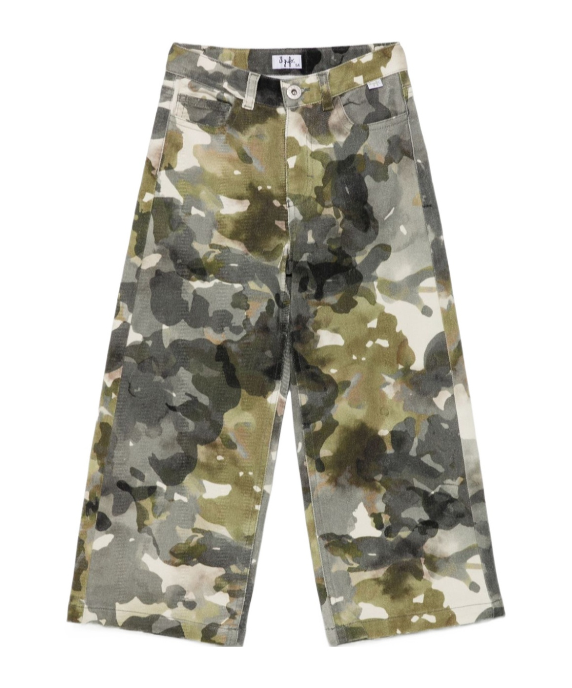 Shop Il Gufo Camouflage-print Trousers In Nude