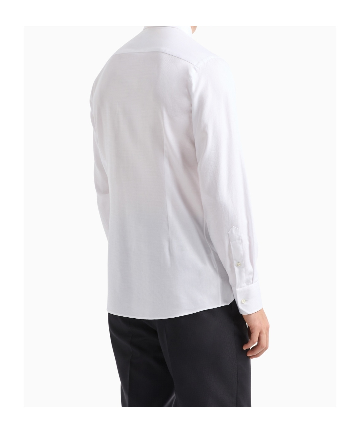 Emporio Armani Garment-dyed Linen Shirt With French Collar
