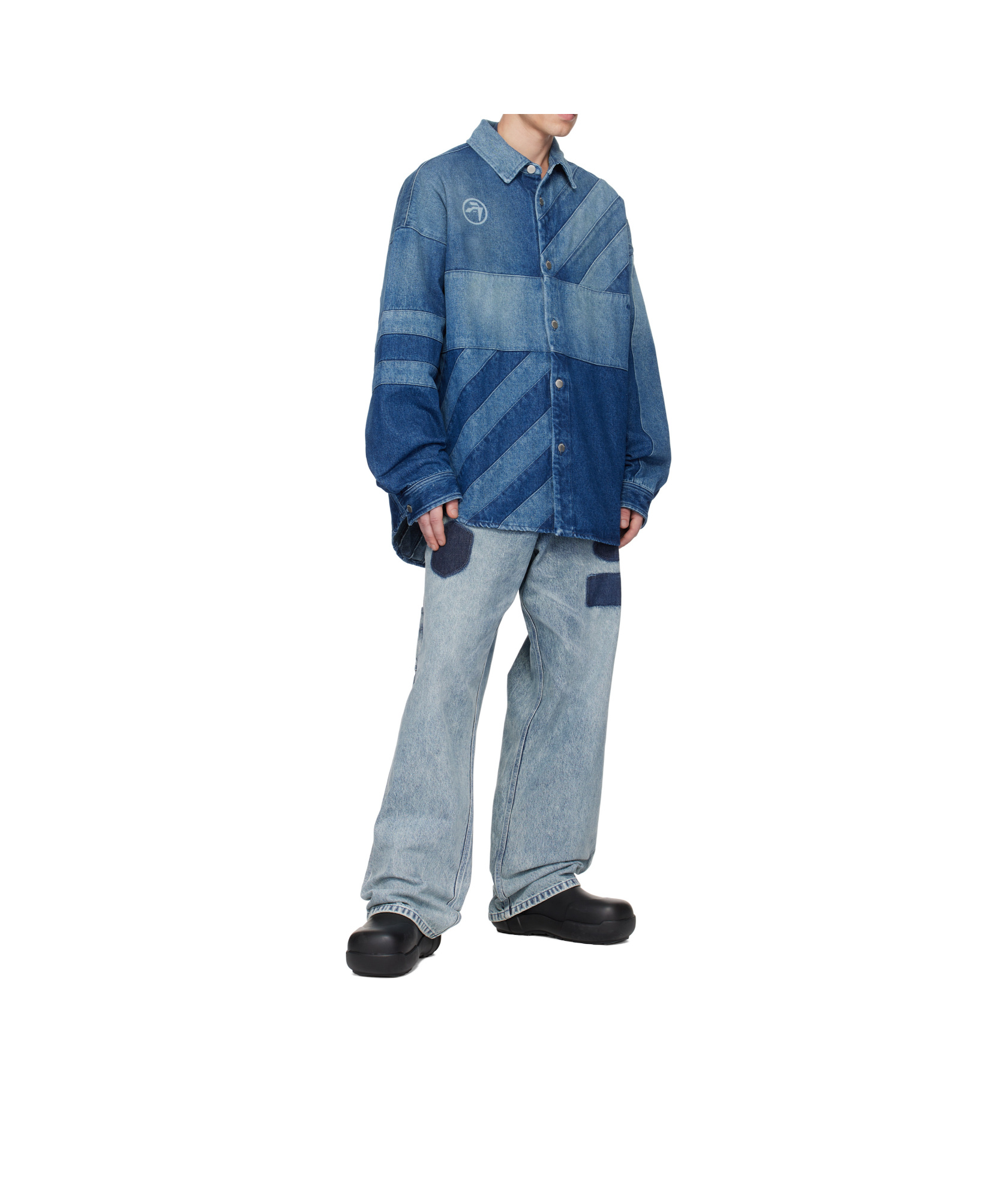 Shop Ambush Denim Shirt In Blue