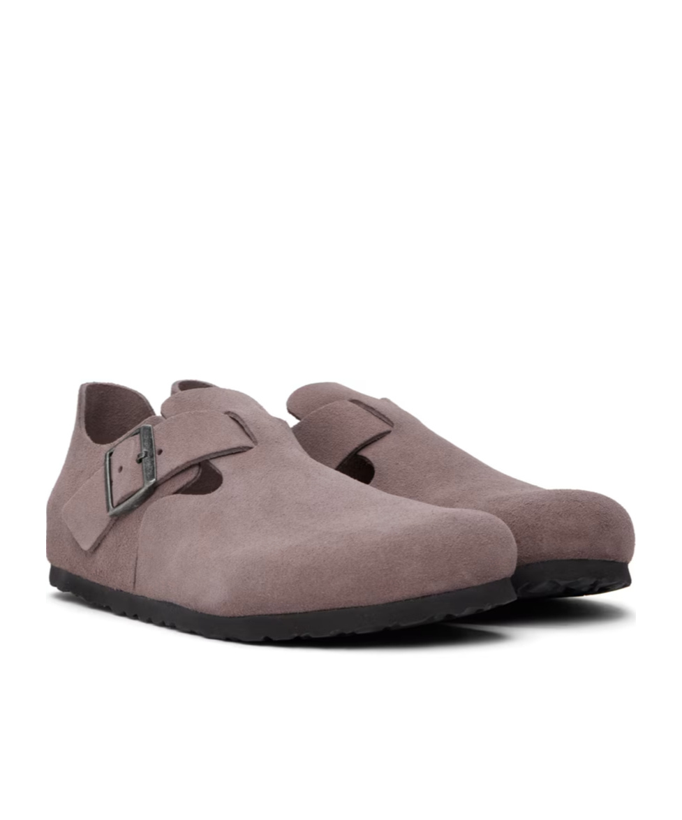 Birkenstock Regular London Pin-button Casual Pants In Gray
