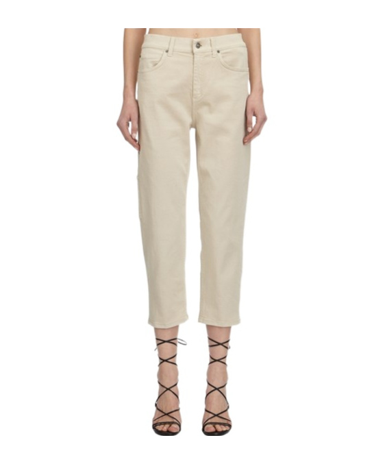 Dondup Pantalone In Denim Carrie In Neutral