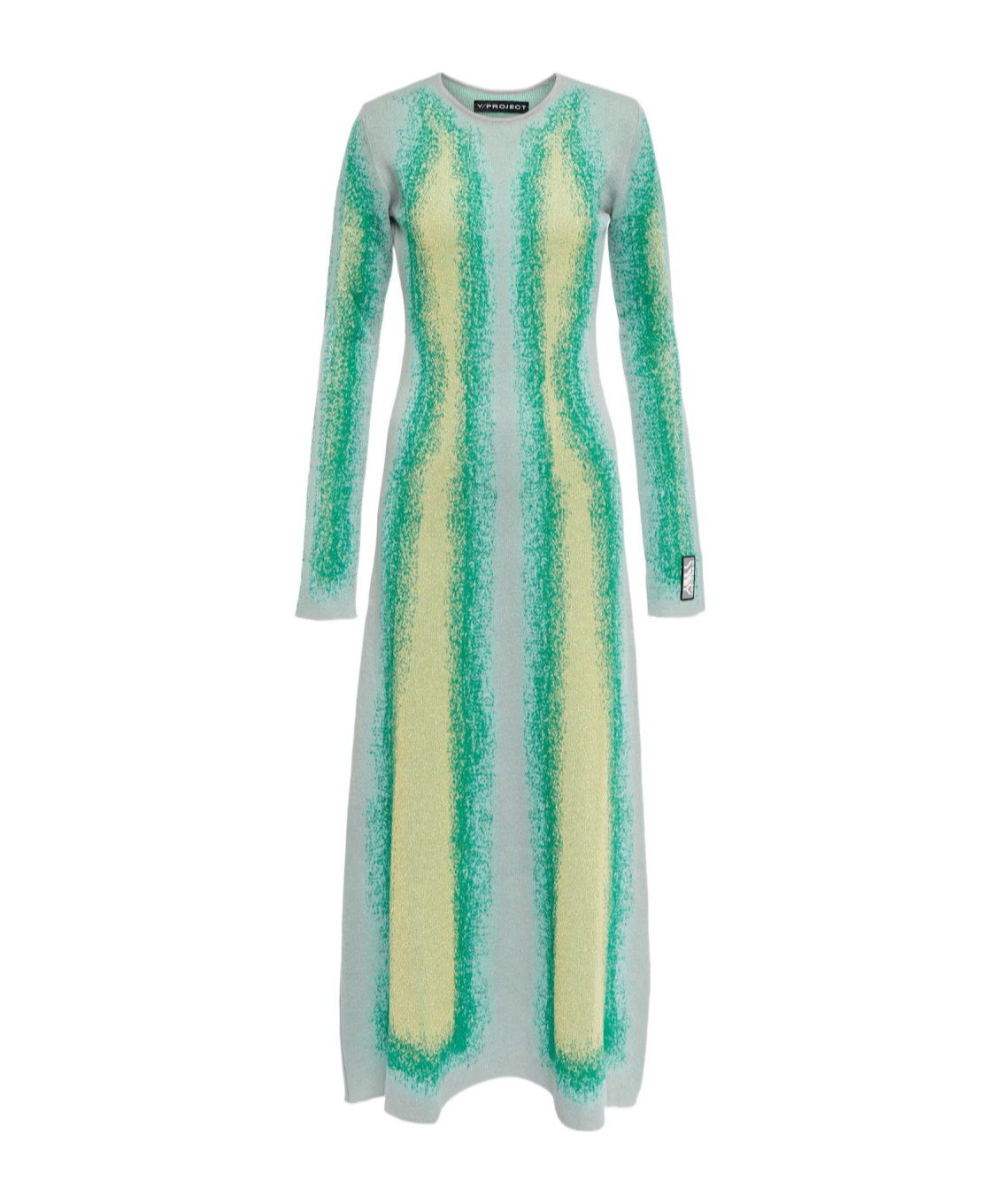 Y/project Gradient Knit Dress In Green