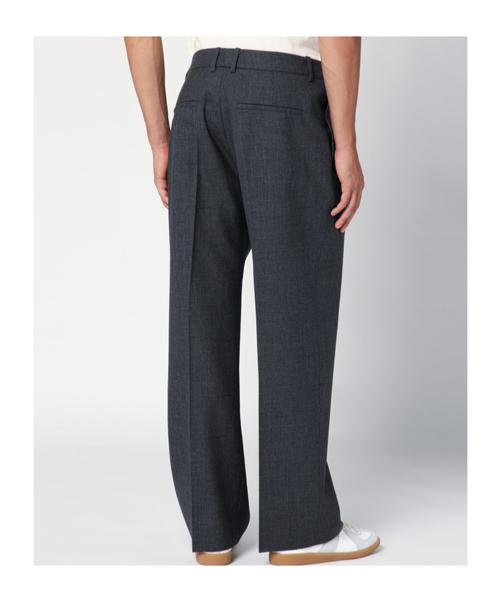 Studio Nicholson Belt-loop Casual Pants In Black