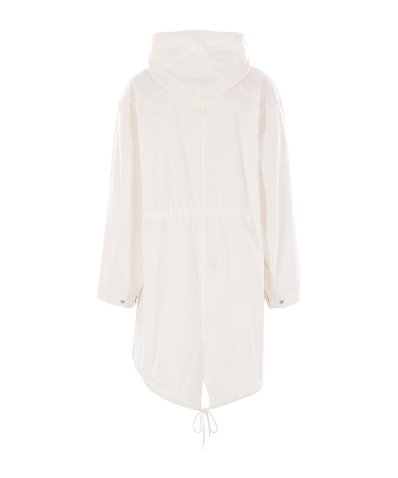 Mm6 Maison Margiela Drawstring Coat In Neutral