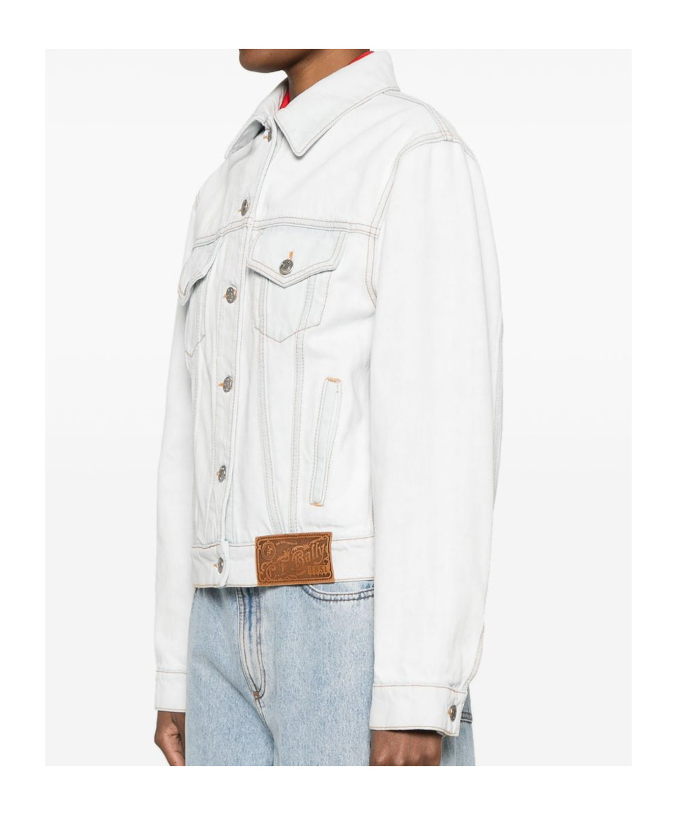 Bally Knee Length Jacket Buttoned Cuffs In White