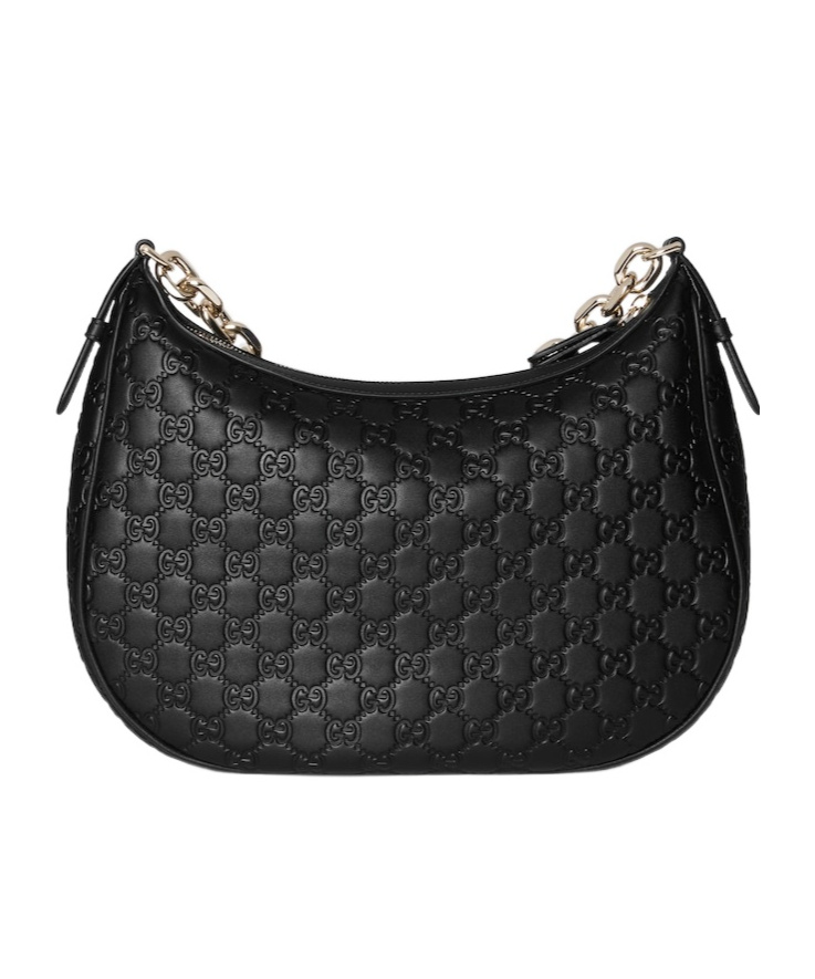 Gucci Women Gg Emblem Large Shoulder Bag In Black