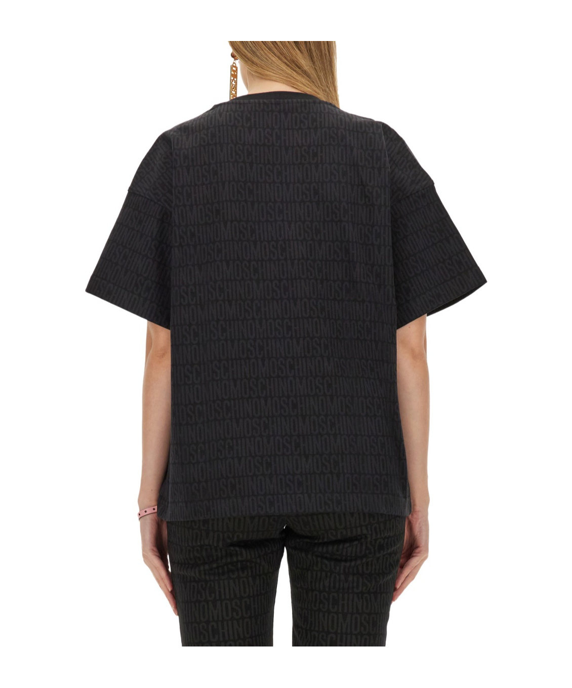 Moschino Logo-print T-shirt In Black