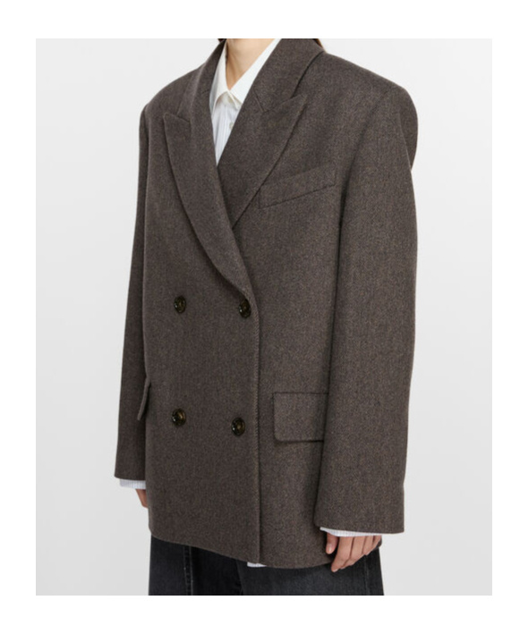 Acne Studios Raw-cut Blazer In Black