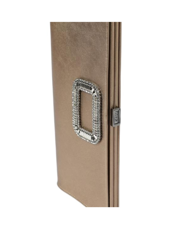 Roger Vivier Crystal Buckle Clutch In Gray