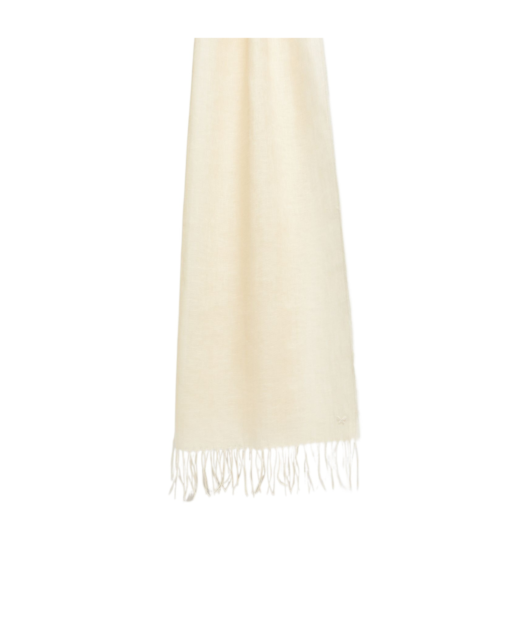 Weekend Max Mara Fringed Scarf In White