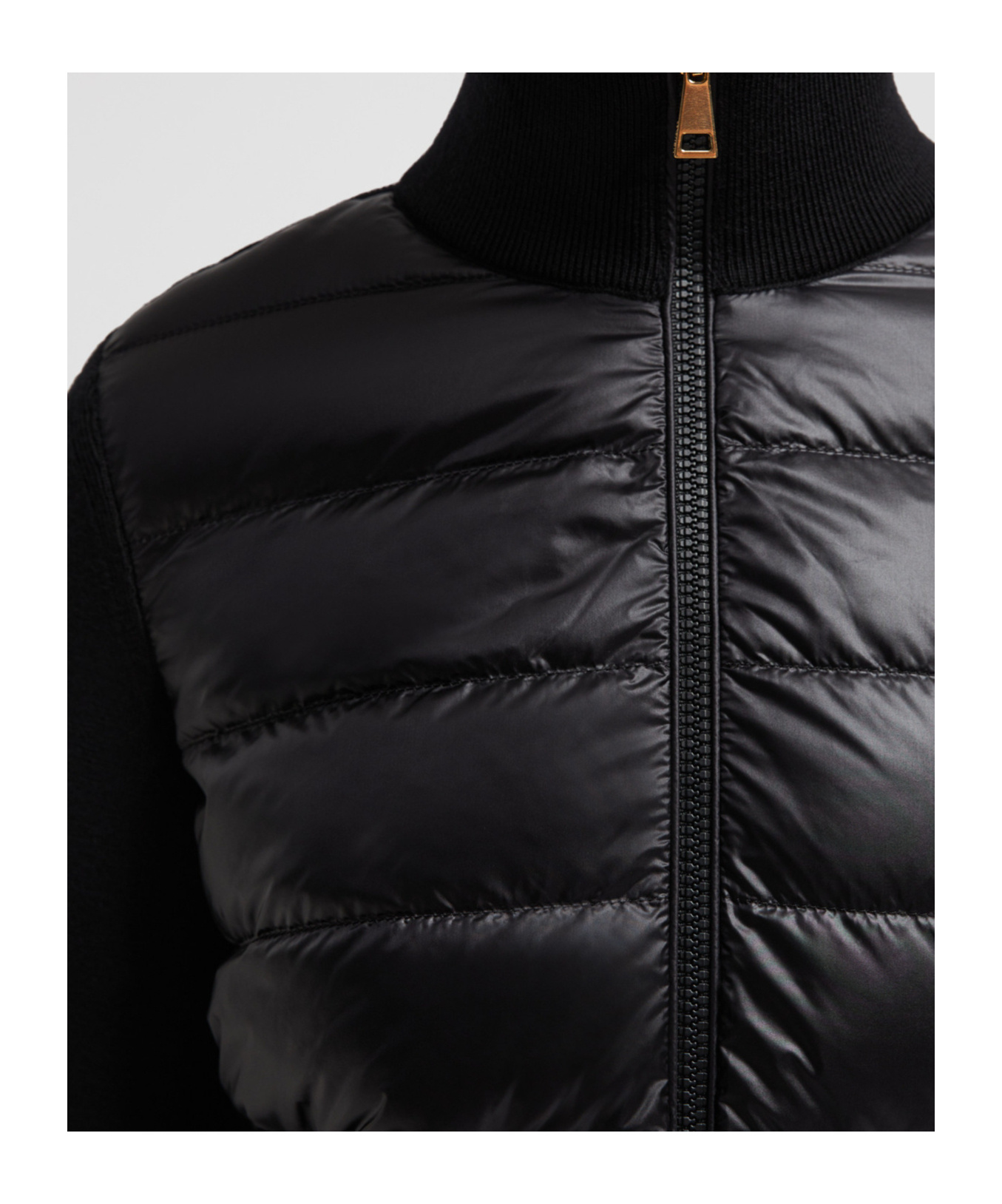 Moncler Panelled Jacket In Black