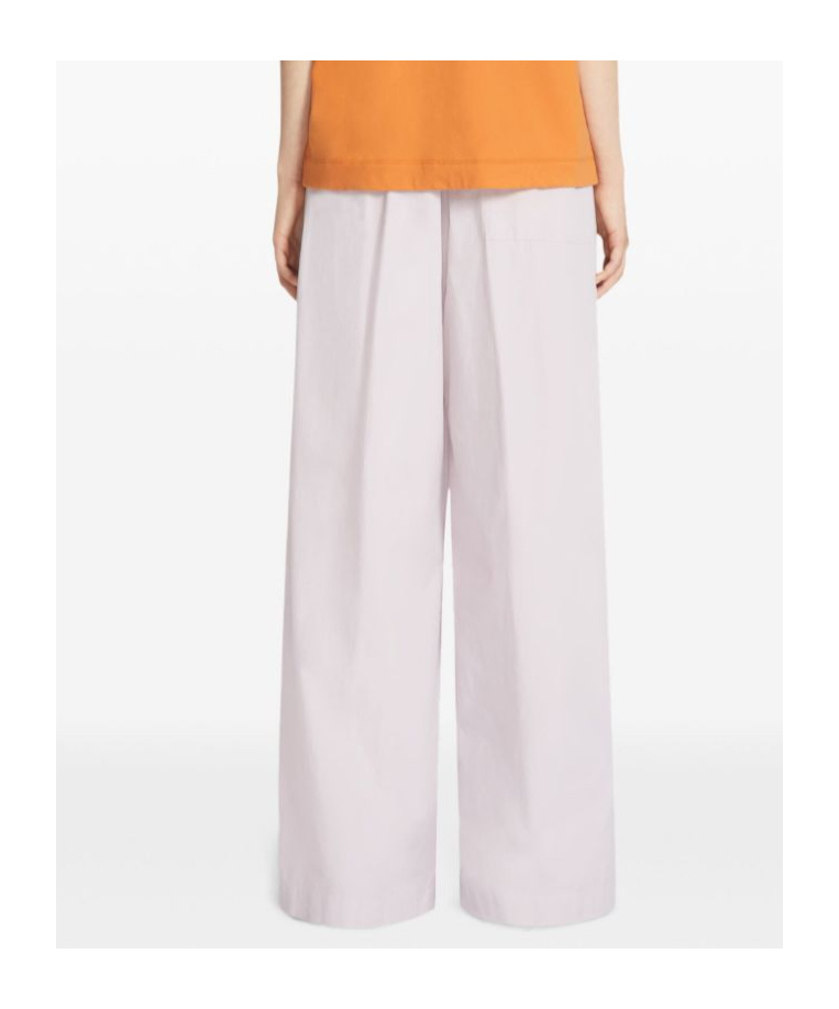 Dries Van Noten Straight Pleated Wide Leg Trousers