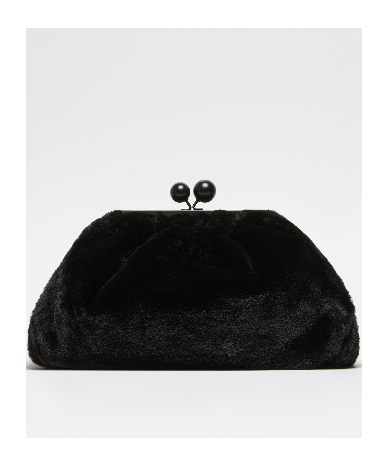 Weekend Max Mara Pasticcino Bag Medium Logo Clutch In Black