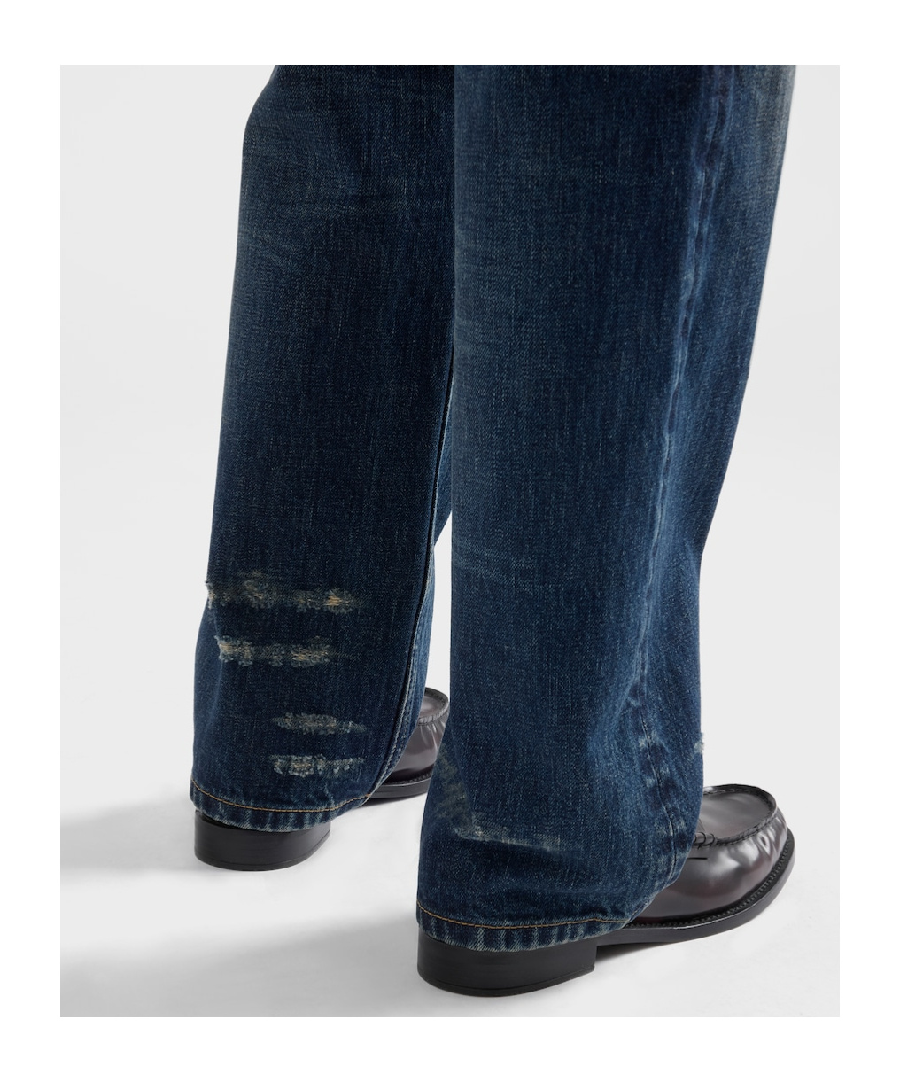 Prada Straight-leg Washed Denim Jeans In Blue