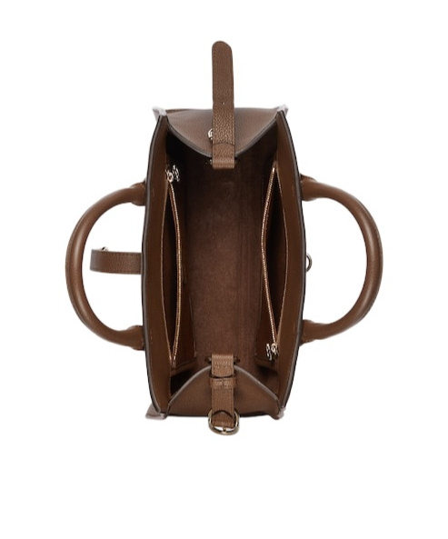 Gucci Medium Tote Bag With Hook Buckle Opening And Closing In Brown