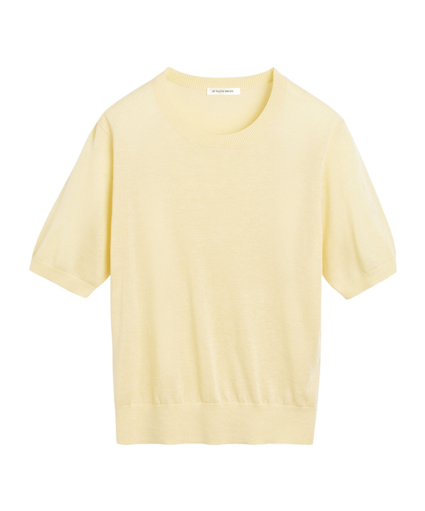 By Malene Birger Lelle Tencel-wool Knit Top In Nude