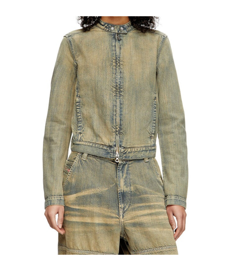 Diesel De-mornin Fitted Jacket In Nude
