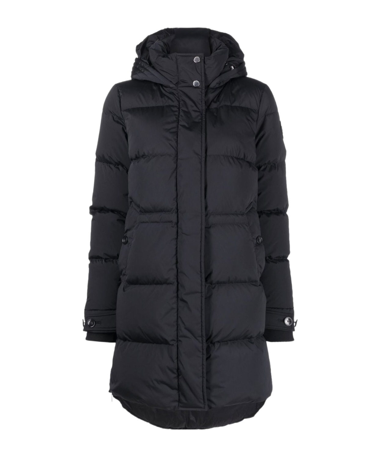 Woolrich Hooded Down Jacket In Black