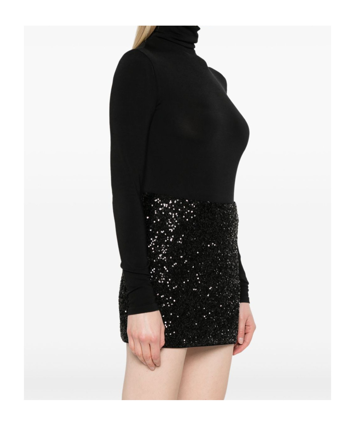 Wolford String Bodysuit In Black