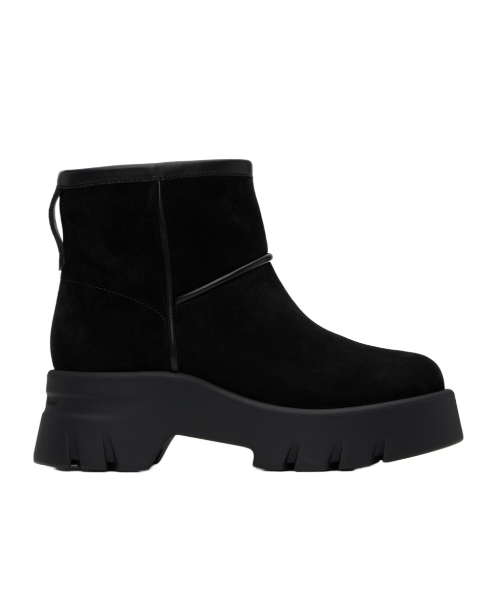 Gianvito Rossi Shearling-lined Suede Ankle Boots In Black
