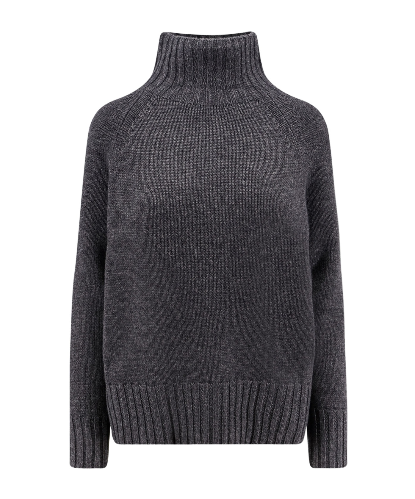 Max Mara Long Sleeve Sweater In Black