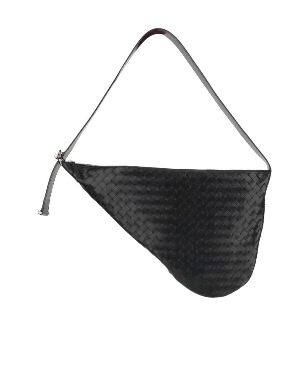 Bottega Veneta Virgule Cross Body Bag In Black