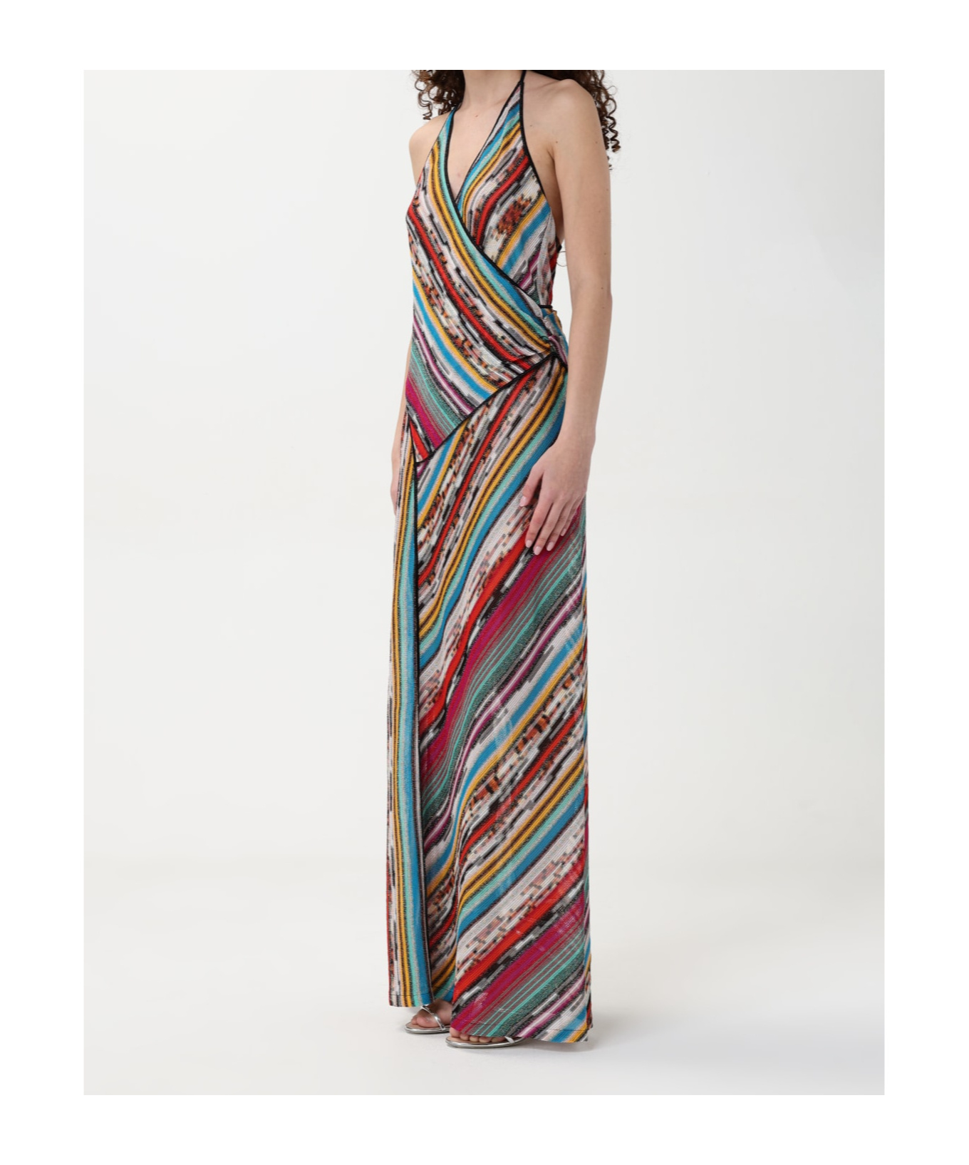 Missoni Striped Halterneck Maxi Dress