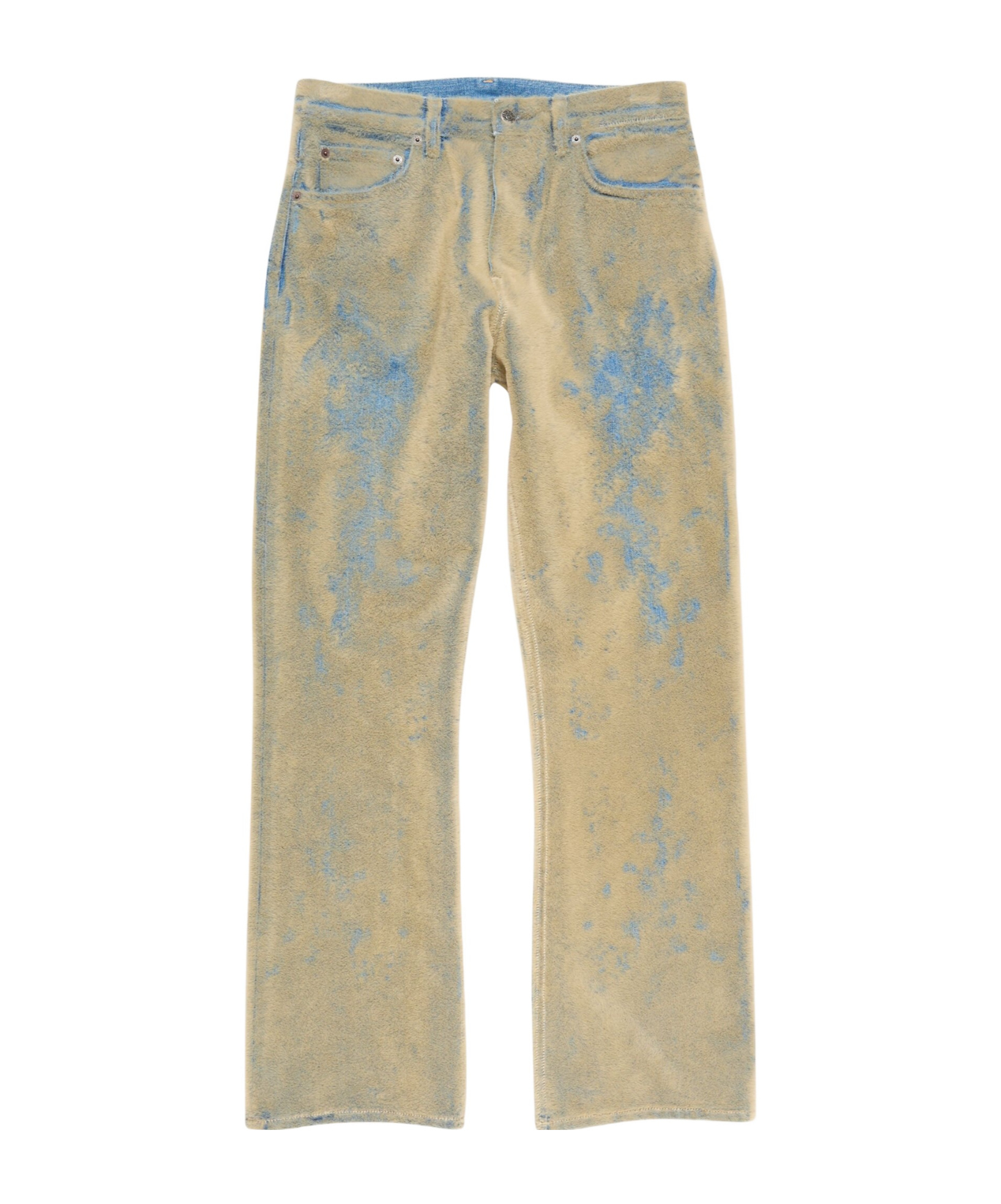 Acne Studios Textured Jeans In Brown