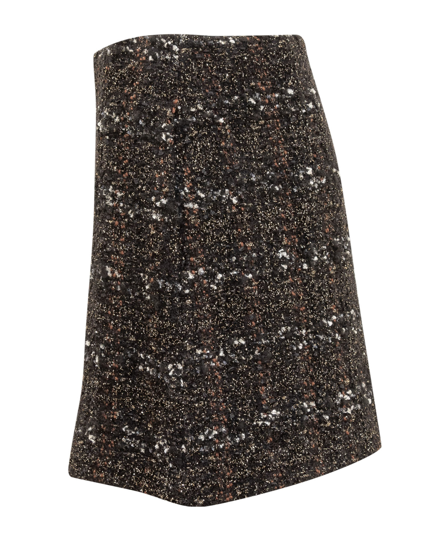 Fabiana Filippi Check Tweed Mini Skirt In Black