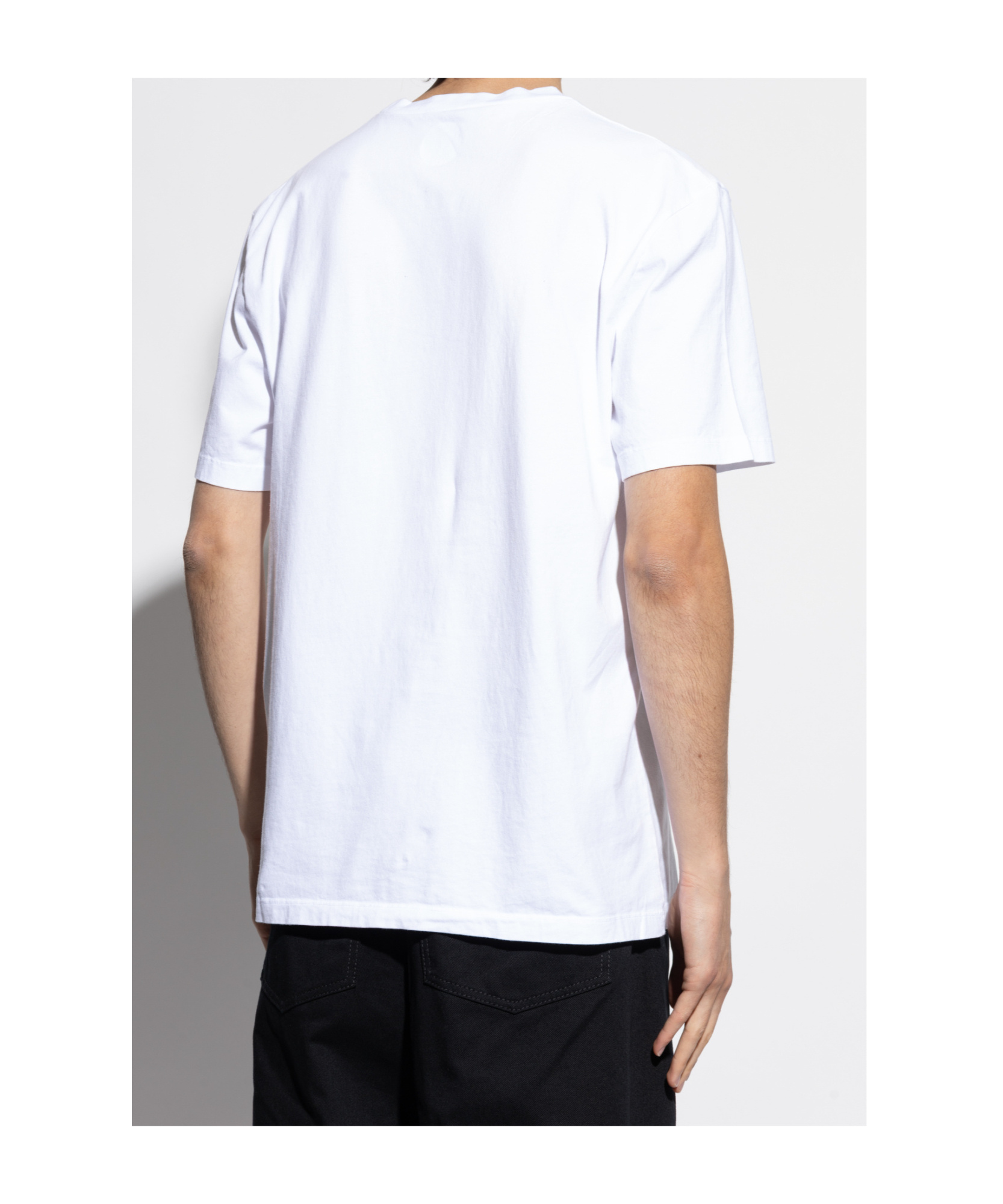 Dsquared2 Playful Graphic Print Cotton T-shirt In White