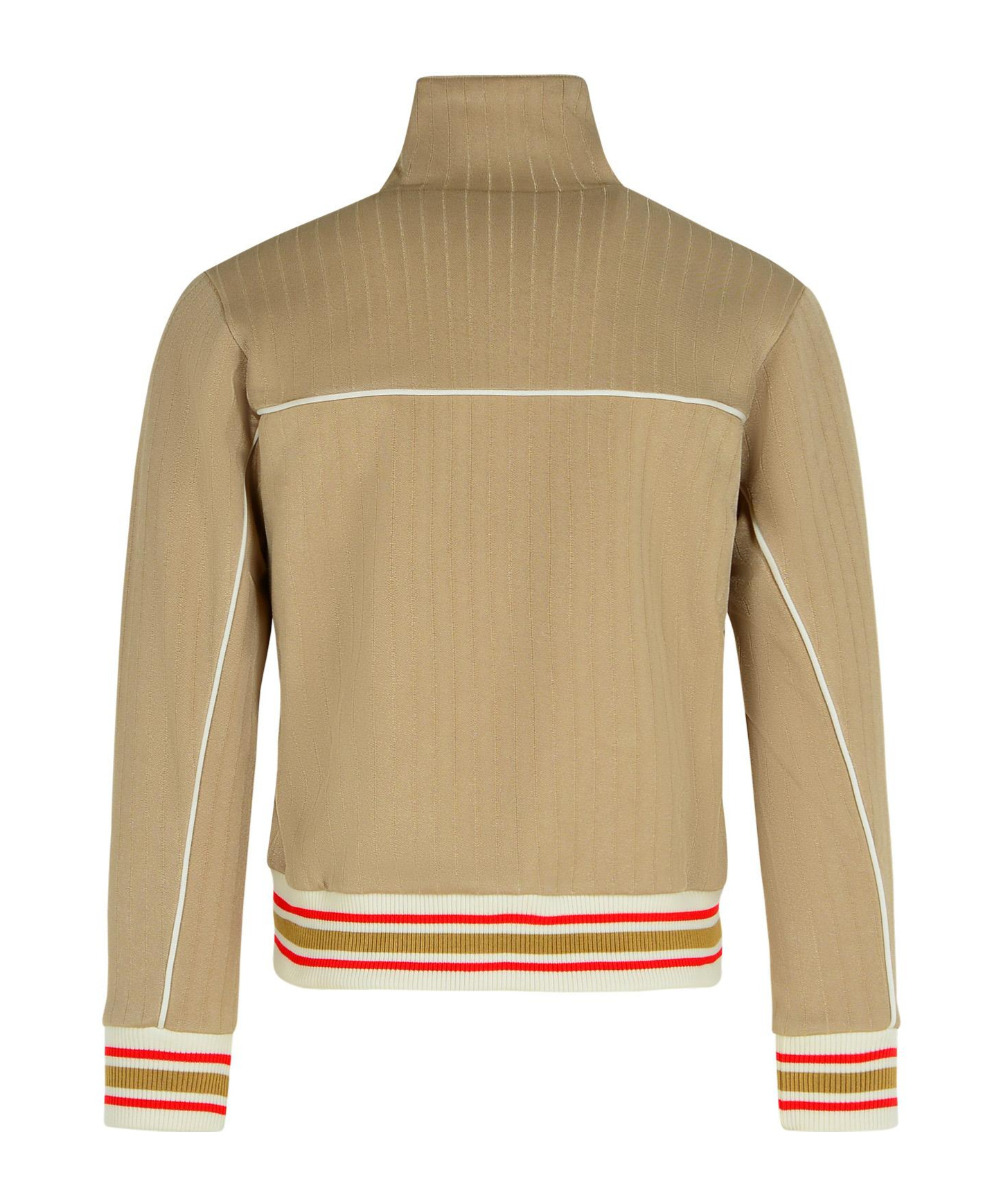 Golden Goose Womens Light Beige Zipped Sweatshirt With White Logo In Nude