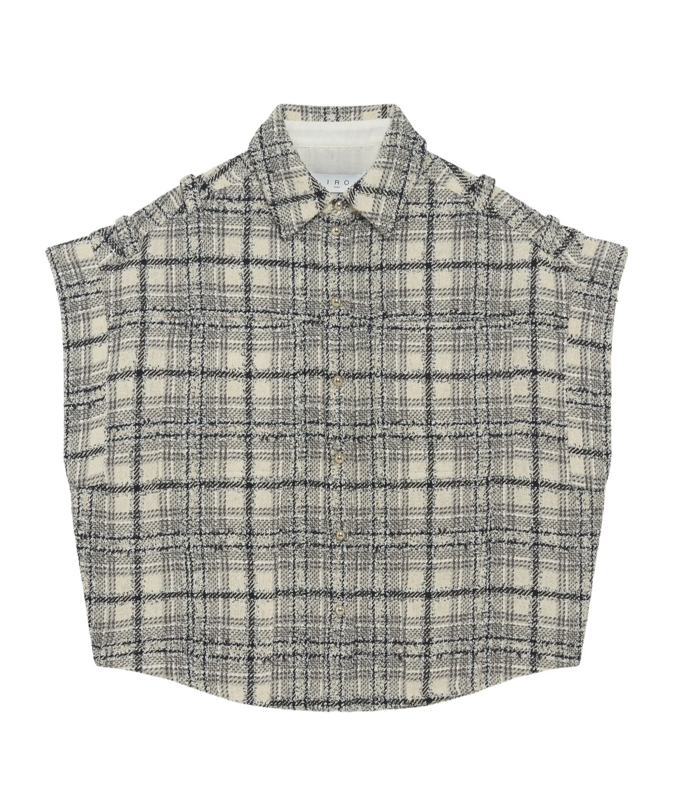 Iro Tweed Vest In Gray
