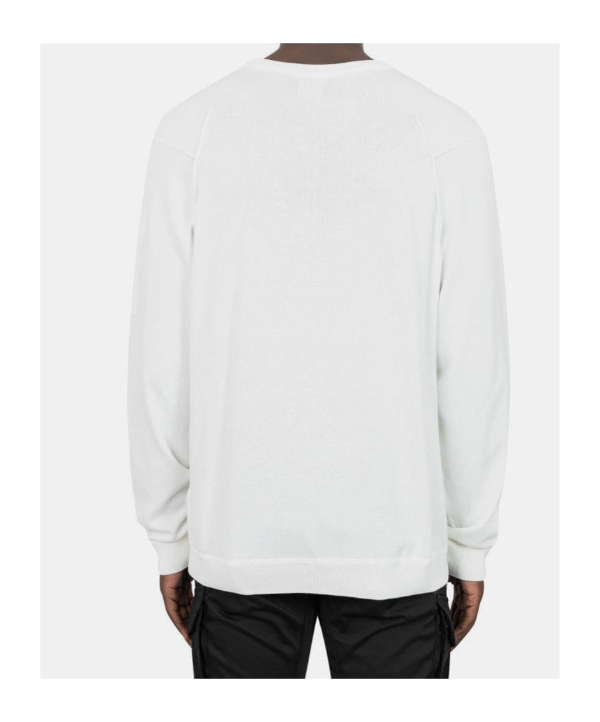 C.p. Company Logo Sweatshirt In White
