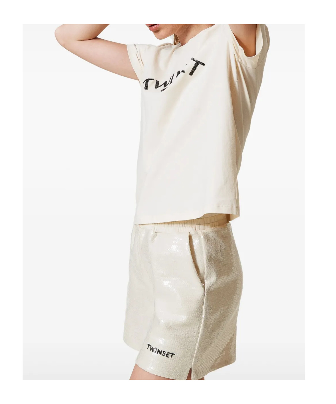 Twinset Logo-embellished T-shirt In White
