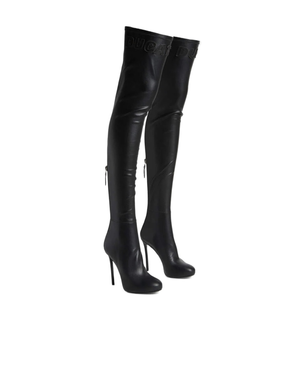 Dsquared2 Ducati X D2 Heeled Boots In Black